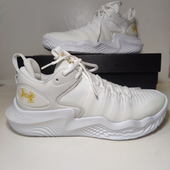 Under Armour White and Gold Inner Sole Design - Picture 1 of 9